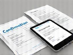 Image representing a document or digital confirmation