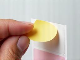 Image representing peeling a sticker