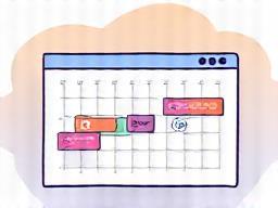 Image representing a calendar with a waiting period marked