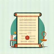 Icon representing legal terms or conditions